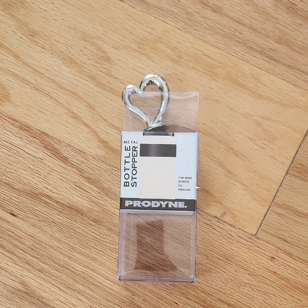 NIB Prodyne Silver Metal Bottle Stopper